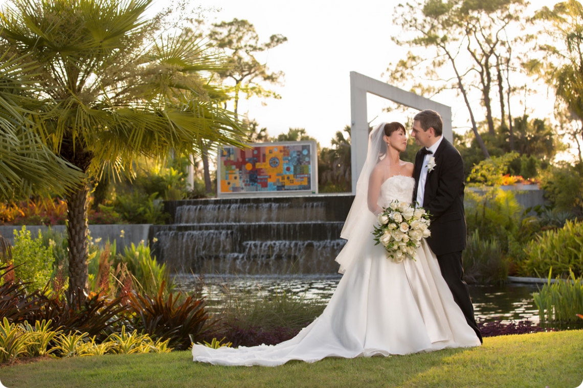 naples botanical garden vera wang wedding